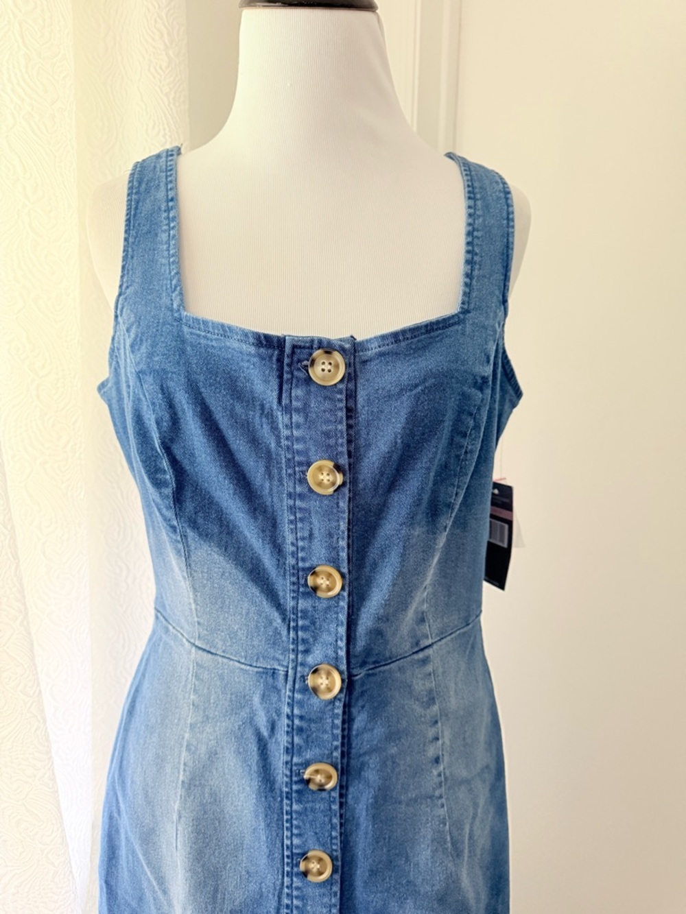 NWT Sharagano Denim Dress - Picture 2 of 7